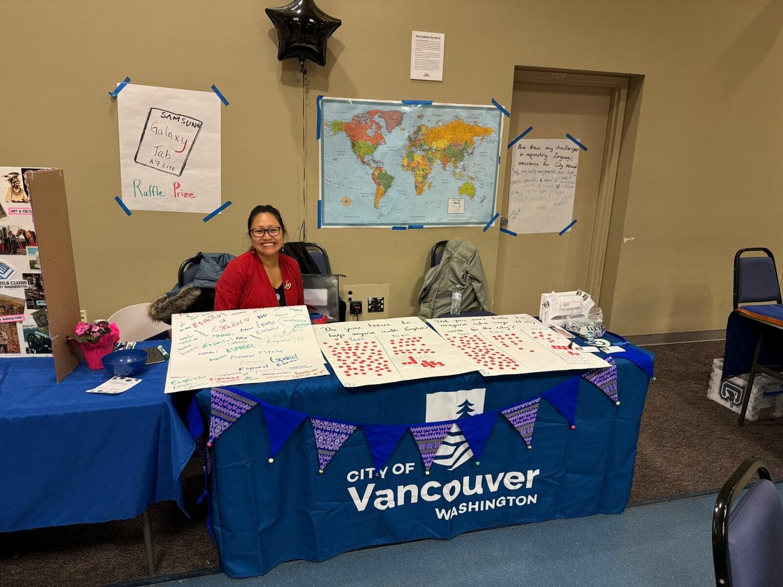 Charis at a City of Vancouver Community Engagement Event